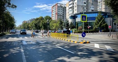 Stire din Social : Trecere de pietoni situată pe bulevardul Alexandru Lăpușneanu, amenajată cu scuar median