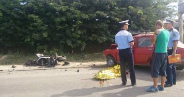 Imagini șocante! CARNAGIU în județul CONSTANȚA! UN MOTOCICLIST ȘI ȘOFERUL UNEI MAȘINI, MORȚI! - Update - 7