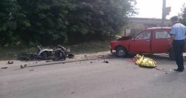 Imagini șocante! CARNAGIU în județul CONSTANȚA! UN MOTOCICLIST ȘI ȘOFERUL UNEI MAȘINI, MORȚI! - Update - 9