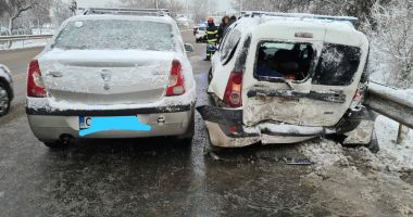 Accident rutier la Eforie. Graba, pe ninsoare, face victime! - 1