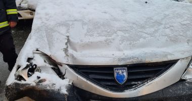 Accident rutier la Eforie. Graba, pe ninsoare, face victime! - 2