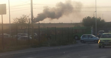 GALERIE FOTO / INCENDIU PE VARIANTA SPRE OVIDIU - 2