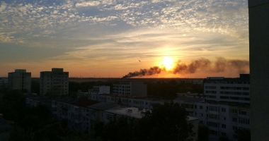GALERIE FOTO / INCENDIU PE VARIANTA SPRE OVIDIU - 3