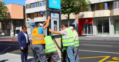 CT BUS CT BUS montează panouri luminoase în stațiile de autobuz - 3