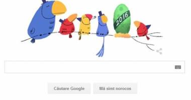 Stire din Tehnologie : Google marchează trecerea în noul an cu un logo special