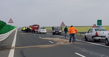 Stire din Eveniment : ACCIDENT PE AUTOSTRADA SOARELUI! O victimă!