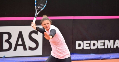 Galerie foto / Simona Halep, Irina Begu și Sorana Cârstea, antrenament intens pe zgura din Mamaia - 3