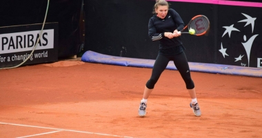 Galerie foto / Simona Halep, Irina Begu și Sorana Cârstea, antrenament intens pe zgura din Mamaia - 4