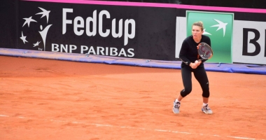 Galerie foto / Simona Halep, Irina Begu și Sorana Cârstea, antrenament intens pe zgura din Mamaia - 6