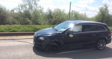 UPDATE / ACCIDENT GRAV. AMBULANȚĂ RĂSTURNATĂ la ieșire din localitatea Ovidiu - 3