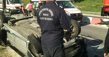 GRAV ACCIDENT RUTIER LA CONSTANȚA! IMPACT FRONTAL ÎNTRE DOUĂ MAȘINI. VICTIME, AMBII ȘOFERI - 2