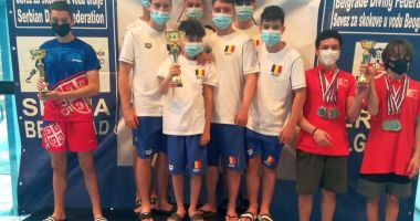 Stire din Sport : Nataţie / România, pe primul loc la Balcaniada de sărituri în apă pentru juniori