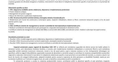 FINALIZAREA PROIECTULUI CU TITLUL  “ Dezvoltare Hotel Dunărea prin modernizare și extindere” - 2