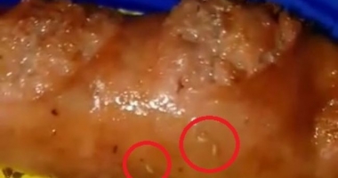 Stire din Social : VIDEO ȘOCANT! VIERMI IEȘIND DIN CÂRNAȚII DE LA SUPERMARKET: "Mâncăm ce vor ei că merge și așa"