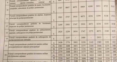 GRILA COMPLETĂ A SALARIILOR MILITARILOR ȘI POLIȚIȘTILOR. Cât vor câștiga ofițerii, subofițerii și militarii profesioniști - 3