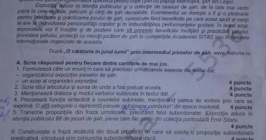 FOTO. Iată ce subiecte s-au dat la simularea de la clasa a VIII-a - 2