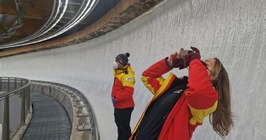 Fetele profesorului Neagu, antrenamente pe „pârtia-OZN” de la Beijing / GALERIE FOTO - 2