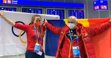 Katharina Wick şi profesorul Paul Neagu au ajuns cu bine în Germania. Sportiva va semna în Cartea de Aur a orașului Sündern - 2