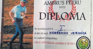 Atleta veterană Veronica Negreanu, pe primul loc la Crosul Aniversar "Petru Ambruş" - 2