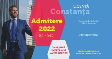 Admitere la Universitatea Spiru Haret până pe 30 septembrie! - 2