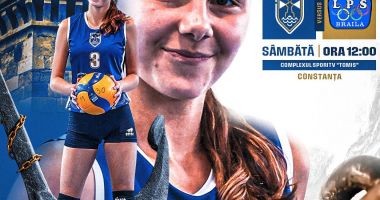 Volei / Cadetele de la CSM Constanţa ţintesc o nouă victorie în duelul cu LPS Brăila - 2