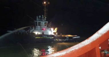 Incendiu la bordul unei nave sub pavilion Panama. Patru membri ai echipajului au suferit atacuri de panică! - 2