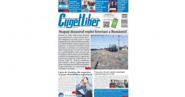 Stire din Actualitate : Nu ratați ediția de JOI, 29 MAI  a ziarului CUGET LIBER, cel mai longeviv cotidian din Constanța!