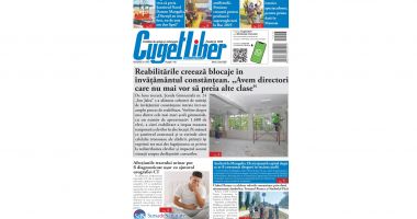 Nu ratați ediția de VINERI, 6 IUNIE  a ziarului CUGET LIBER, cel mai longeviv cotidian din Constanța!