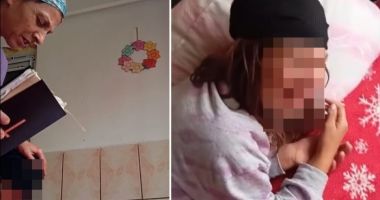 Stire din Eveniment : Scenă șocantă  pe TikTok. Mamă surprinsă în timp ce încearcă o „exorcizare” asupra fiicei sale