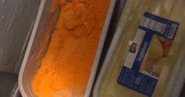 IMAGINI HALUCINANTE! BUCĂTĂRIILE TERASELOR DIN MAMAIA, FOCARE DE MIZERIE: MICI VECHI DE PATRU LUNI, SUC EXPIRAT DE UN AN, RAȚĂ CU PENE ÎN CONGELATOR - 7