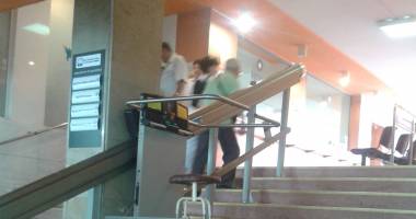 Stire din Sănătate : Platformă mobilă pentru persoanele cu handicap, amplasată la Spitalul Județean Constanța