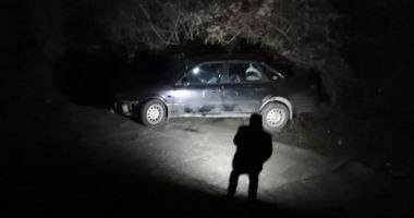 Mașină căzută de pe pod, la Murfatlar!