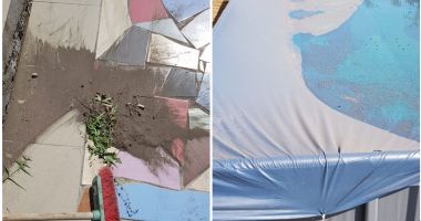 Stire din Social : COȘMAR în sudul litoralului! Case, curți, piscine - acoperite de praf maroniu. Să se sesizeze Agenția de Mediu!