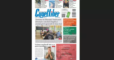 Stire din Actualitate : Iată titlurile zilei din data de 21 APRILIE ale ziarului CUGET LIBER!