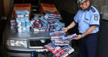 Țigări și alcool confiscate de polițiști