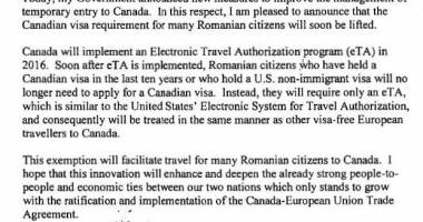 VEȘTI BUNE pentru români! Vom putea călători în Canada FĂRĂ VIZĂ - 2