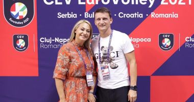 Nicoleta Gonţea şi Florin Voinea le susţin pe tricolore la Europenele de volei de la Cluj