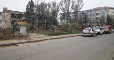 MISTER PE ȘANTIERUL DIN ZONA INTIM! ISU Dobrogea, SMURD și Poliția, la fața locului