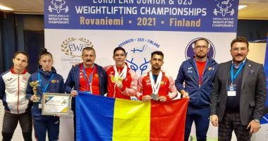 Stire din Sport : Haltere / Cristian Luca, trei medalii de aur la Europenele de tineret din Finlanda