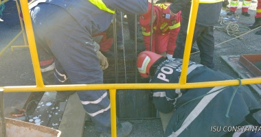 Galerie FOTO-VIDEO. Bărbat din Ovidiu, căzut într-un puț de 15 metri - UPDATE - 2