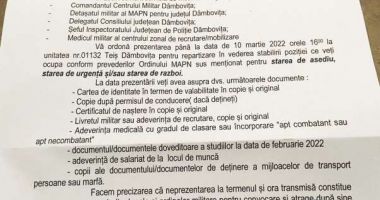 Stire din Eveniment : MApN a sesizat autorităţile competente cu privire la false ordine de chemare la mobilizare