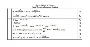Evaluarea Națională 2014 / Calculați ce notă veți obține la Matematică - 3