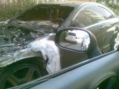 Stire din Eveniment : Mercedes incendiat în Faleză Nord