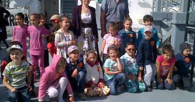 Galerie FOTO. Vedeta Gărzii de Coastă, nava "Ștefan cel Mare", vizitată de copii - 2