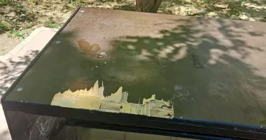Mobilier urban vandalizat în zona Tomis Nord. Poliția Locală face verificări