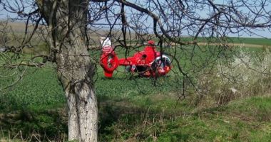 ACCIDENT RUTIER GRAV pe DN3 în apropiere de Ostrov. A fost solicitat elicopterul SMURD - 2