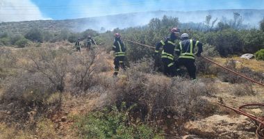 Stire din Eveniment : IGSU: 30 de pompieri români participă în Grecia la stingerea unui incendiu de vegetaţie uscată din zona Kouvaras