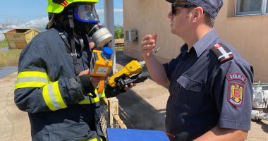 GALERIE FOTO. EXERCIȚIU TACTIC la Oil Terminal: cât de prompt intervin salvatorii, în caz de explozie! - 6