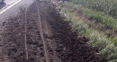 PERICOL DE EXPLOZIE! Cisternă cu kerosen răsturnată pe Autostrada Soarelui. TRAFIC DEVIAT! - 2