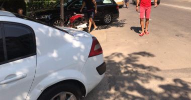 GALERIE FOTO / Accident rutier pe strada IL Caragiale. Un motociclist a fost rănit - 2